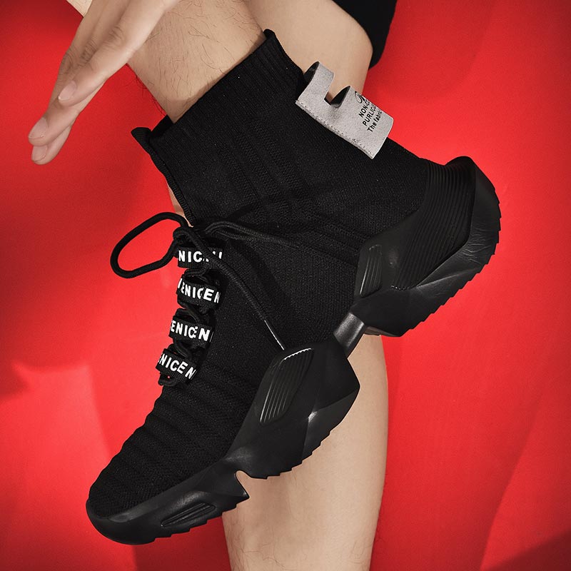 Vintage Fashion Online Store - Plus Size Hightop High-soled Men Sport