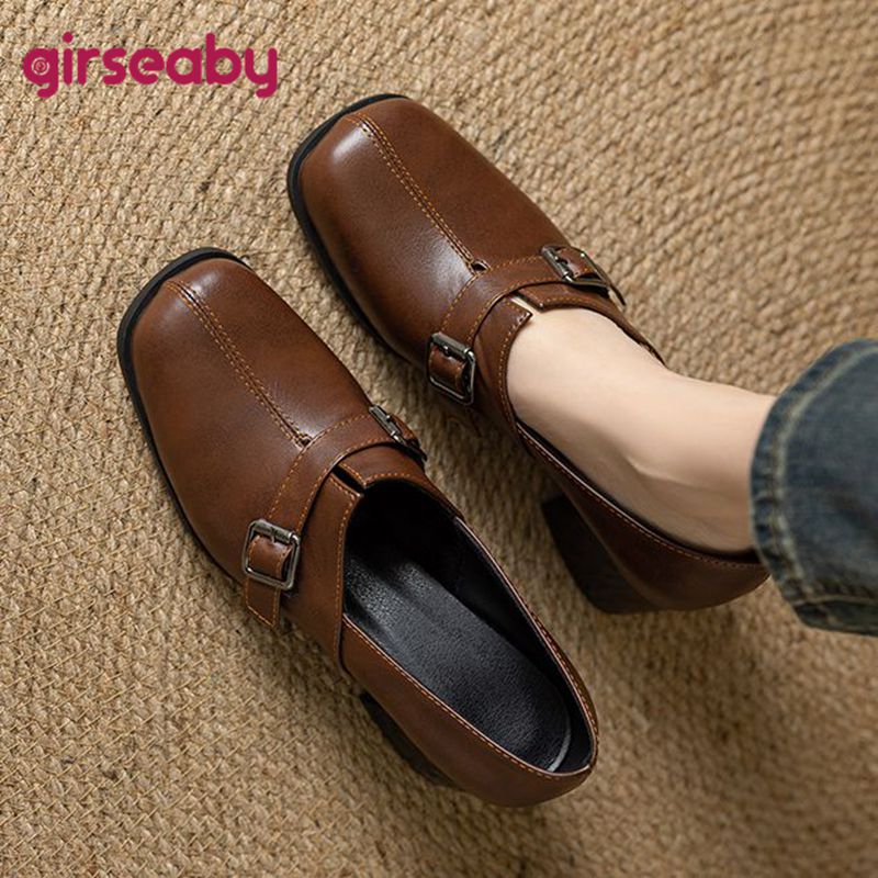 Vintage Fashion Women - Girseaby Vintage Women Pumps Square Toe