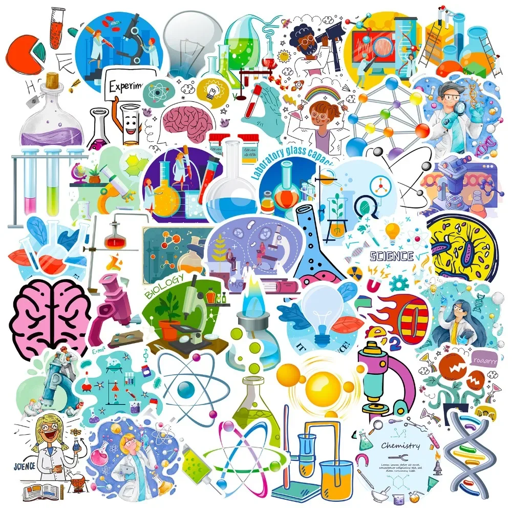 50PCS Cartoon Science Lab Stic – обзор и цена Vintage Fashion Magazine