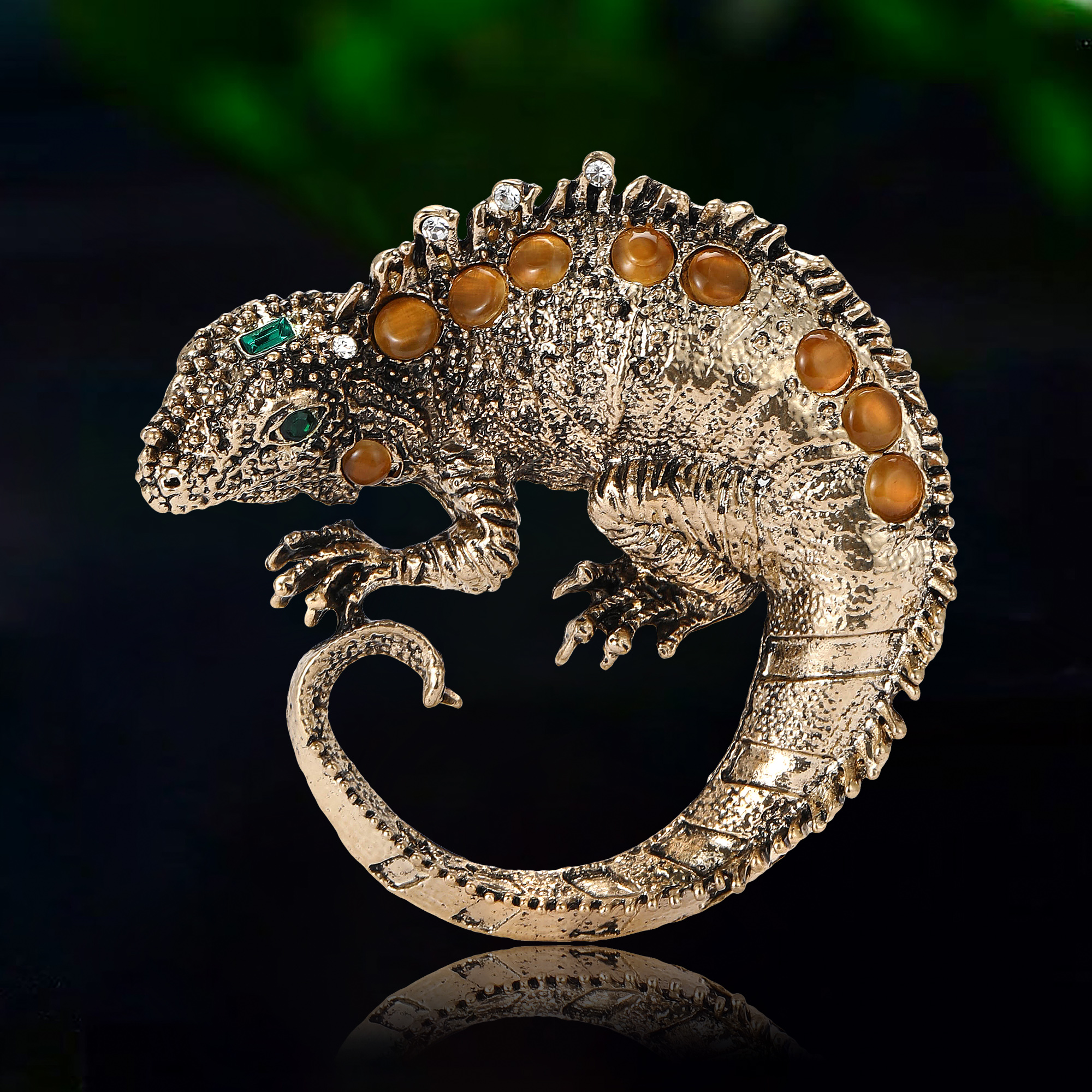Rhinestone Lizard Brooches for – обзор и цена Vintage Fashion Events