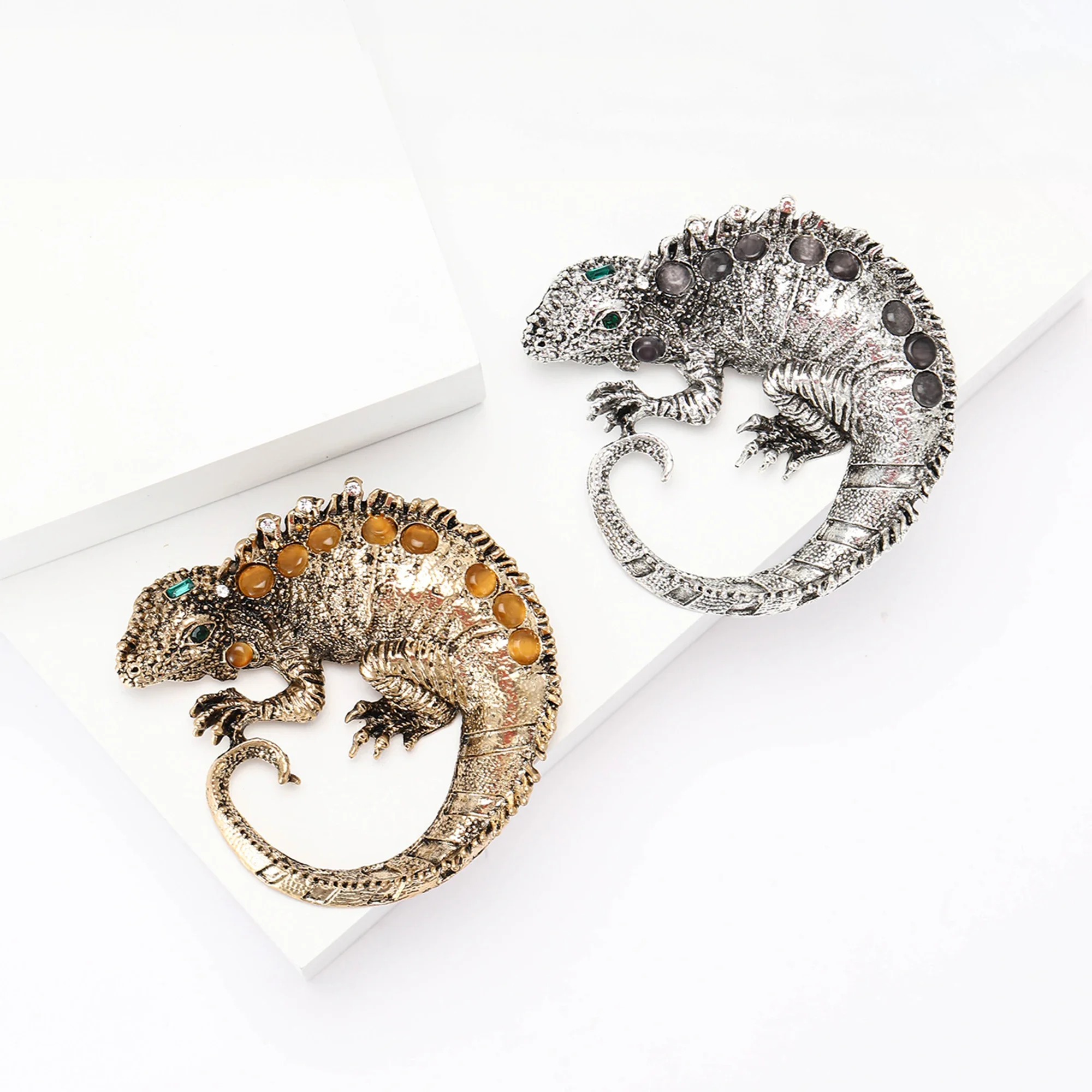 Rhinestone Lizard Brooches for – обзор и цена Vintage Fashion Events