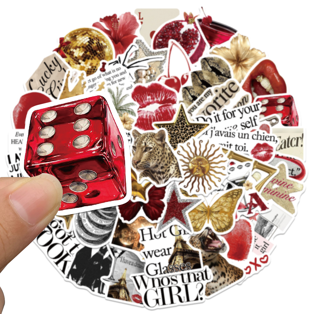 50pcs Gold&Red Retro Leopard P – обзор и цена Vintage Fashion Magazine