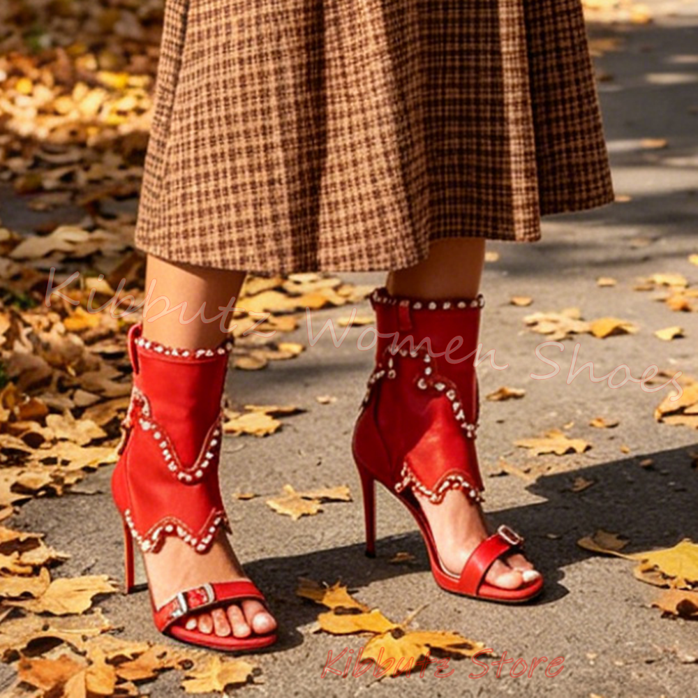 Boho Denim Sandal Women Pearl  – обзор и цена Vintage Fashion Women