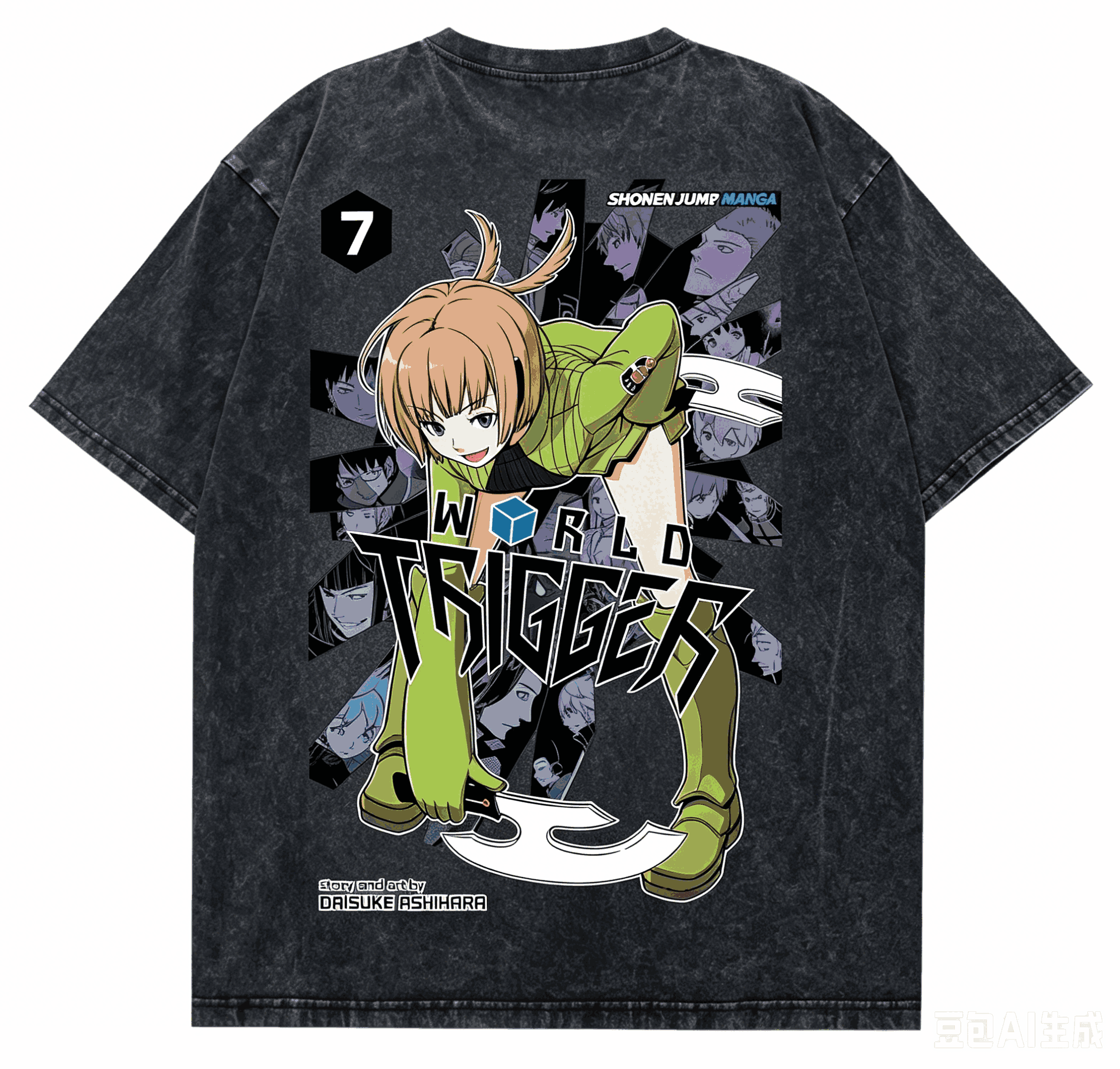 World Trigger Washed T-shirt 2 – обзор и цена Vintage Fashion World
