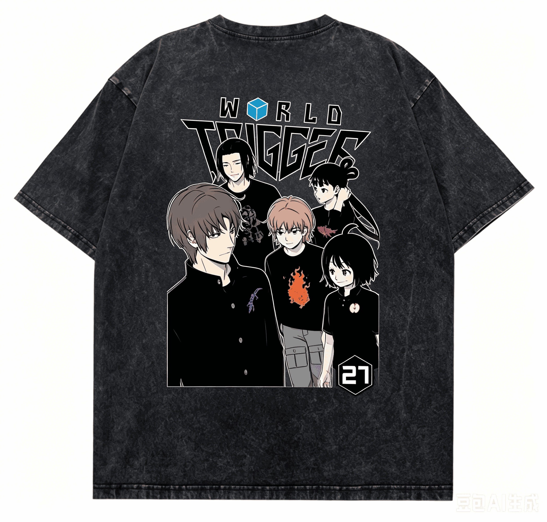 World Trigger Washed T-shirt 2 – обзор и цена Vintage Fashion World