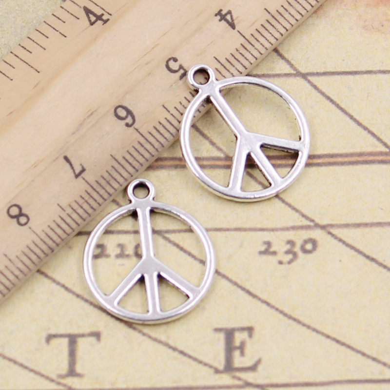 20pcs Charms Peace Sign Symbol – обзор и цена Vintage Fashion Labels