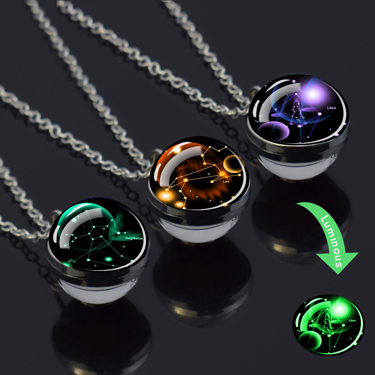 12 Zodiac Sign Necklace Lumino – обзор и цена Vintage Fashion Labels