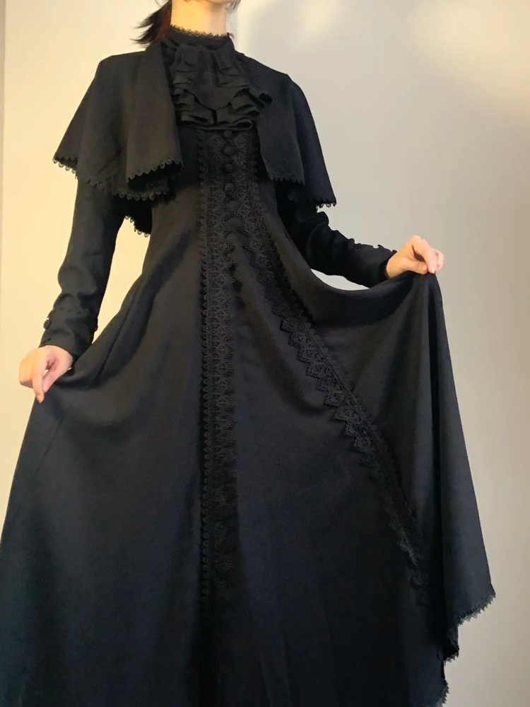 Japanese Gothic  Black Elegant – обзор и цена Vintage Fashion Fabrics