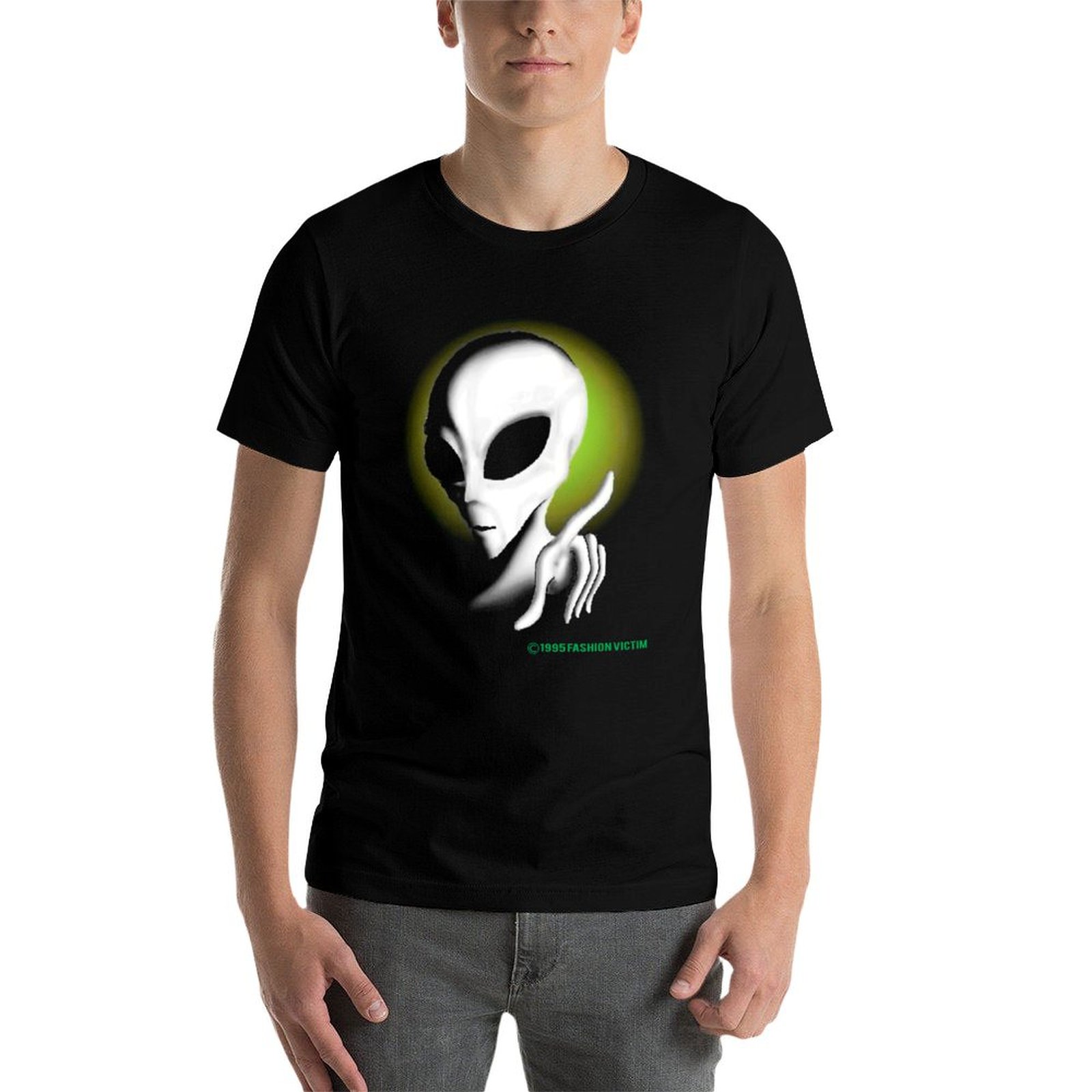1995 ALIEN Vintage Glow In The – обзор и цена Vintage Fashion Victim Shirt