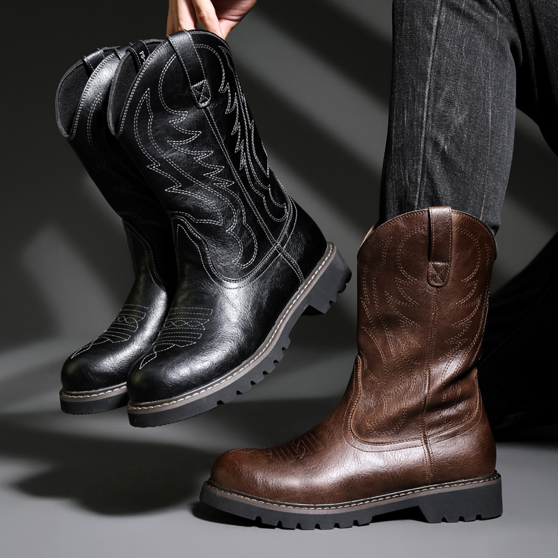 Fashion Mens Cowboy Boots New  – обзор и цена Vintage Old Fashion