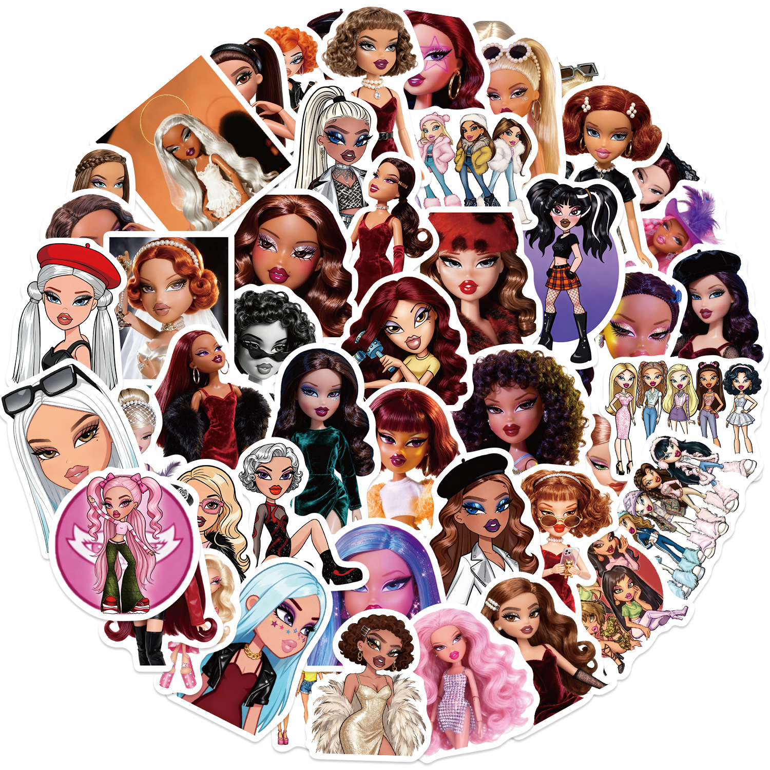 50Pcs Trendy Hot Girl Graffiti – обзор и цена Vintage Fashion Magazine