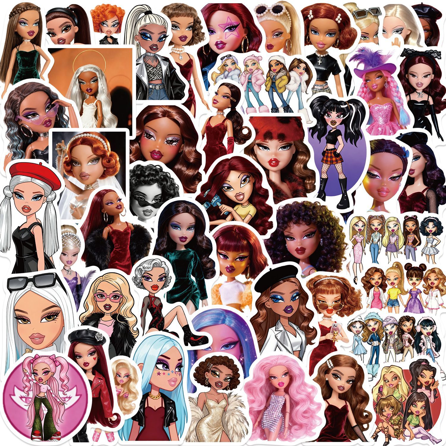 50Pcs Trendy Hot Girl Graffiti – обзор и цена Vintage Fashion Magazine