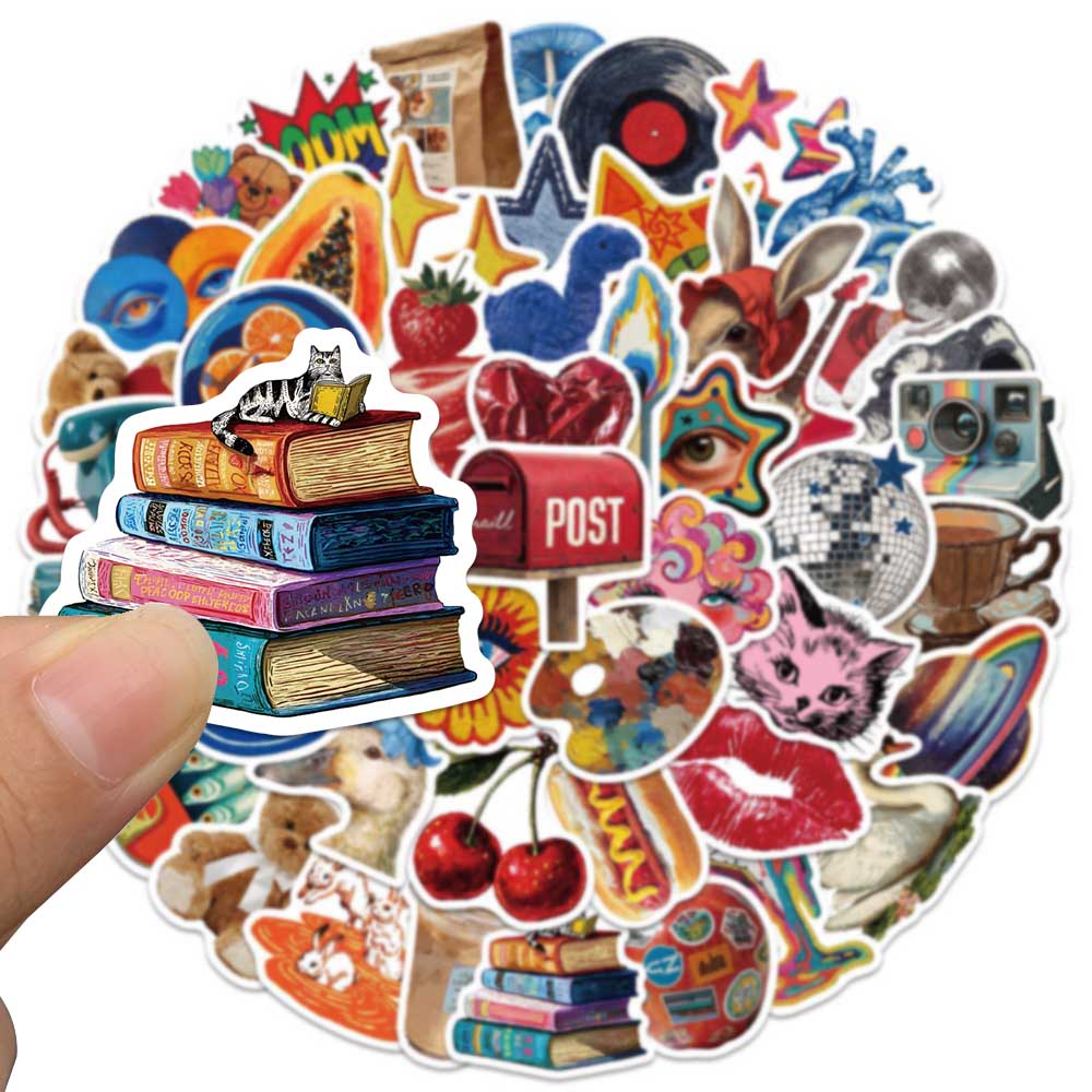 50pcs Vintage Y2K Sticker Fash – обзор и цена Vintage Fashion Magazine