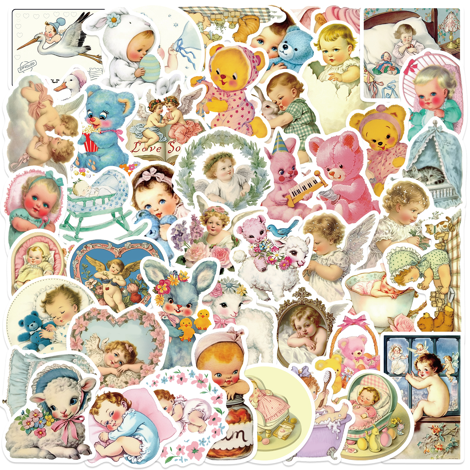 50PCS Vintage Baby Aesthetic S – обзор и цена Vintage Fashion Magazine