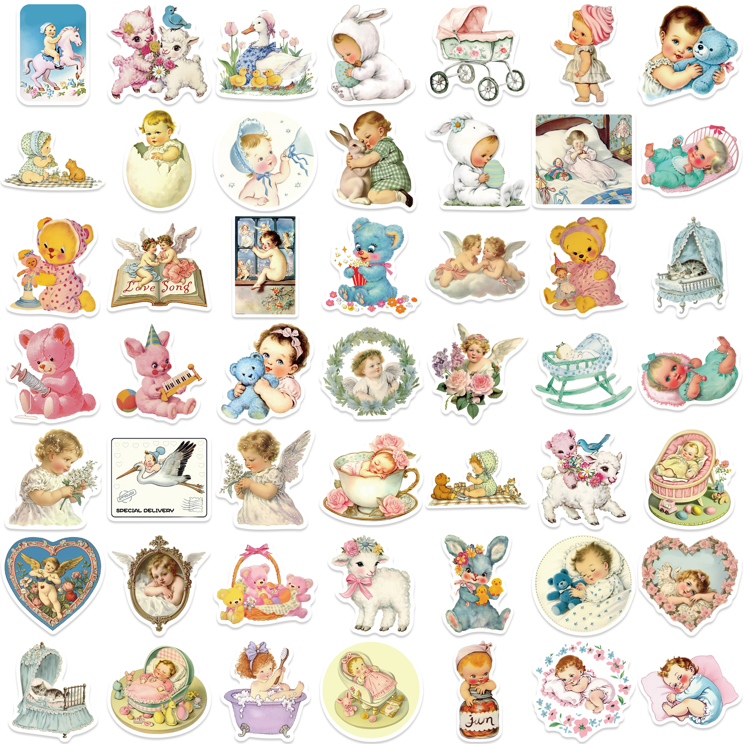 50PCS Vintage Baby Aesthetic S – обзор и цена Vintage Fashion Magazine