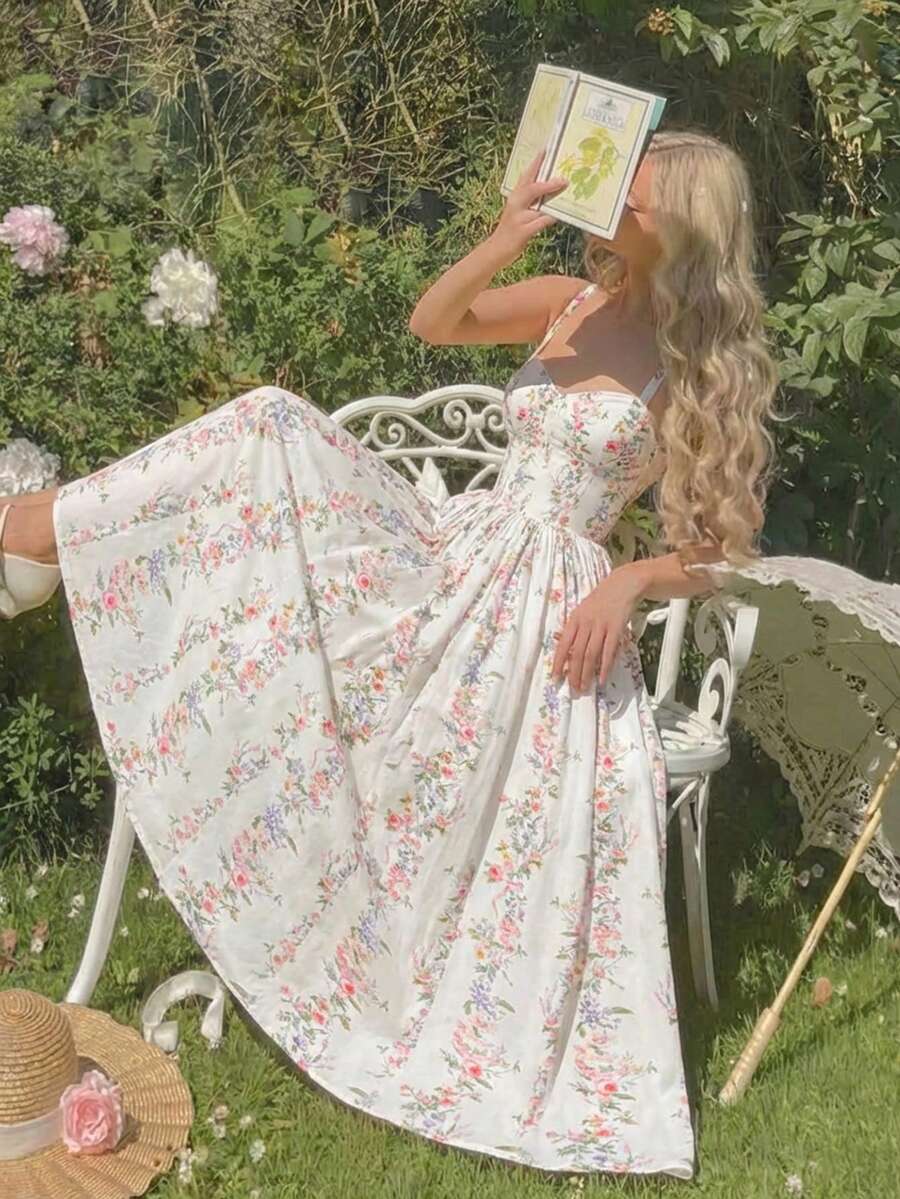 Elegant Floral Print Spaghetti – обзор и цена Vintage Fashion Patterns