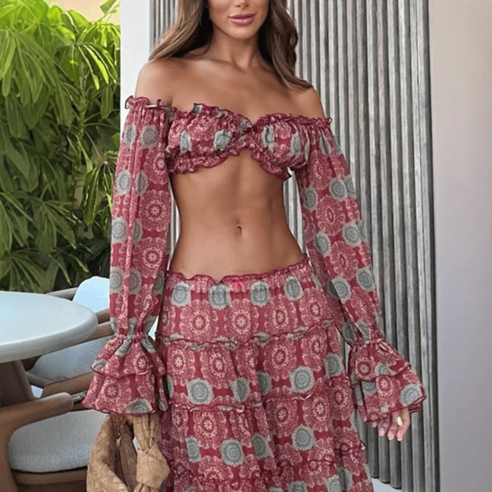 Vintage Print Skirt Two Piece  – обзор и цена Vintage Fashion Pieces