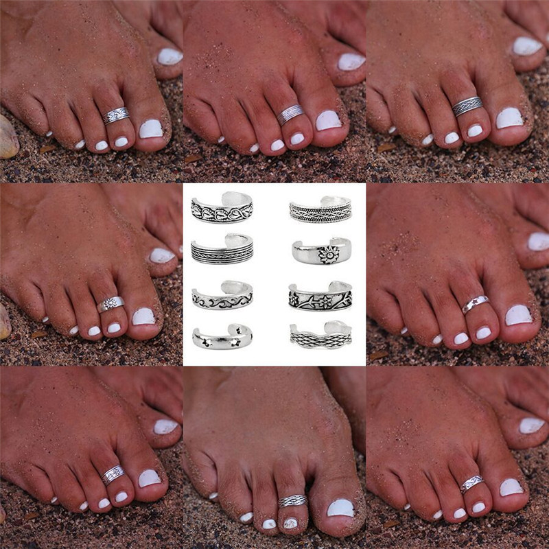8pcs/Set Toe Joint Retro Ring  – обзор и цена Vintage Fashion Patterns