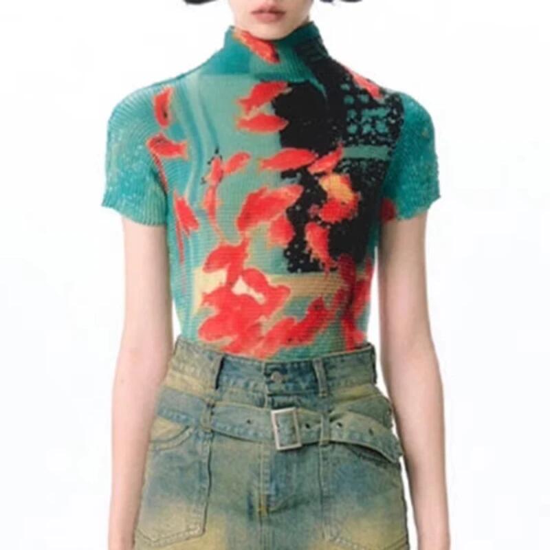 Women's T-Shirt Retro Print Hi – обзор и цена Retro Vintage Korean Fashion