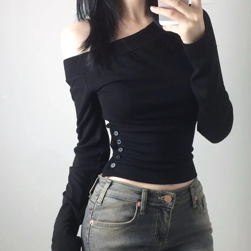 Y2K Vintage Pleated Button T-S – обзор и цена Vintage Fashion Women