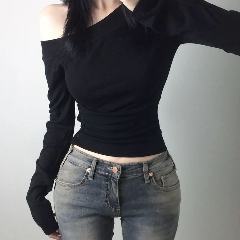 Y2K Vintage Pleated Button T-S – обзор и цена Vintage Fashion Women