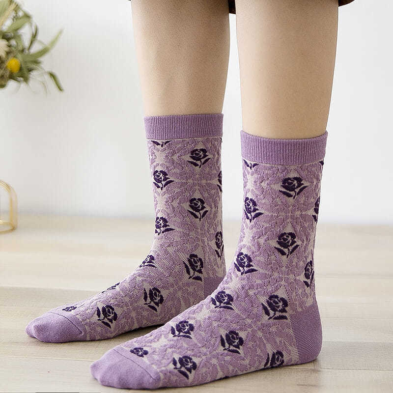 Fashion Purple Floral Embroide – обзор и цена Retro Vintage Korean Fashion