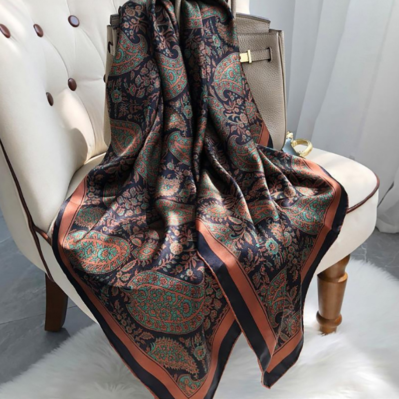 Paisley Print Square Scarf Vin – обзор и цена Vintage Fashion Patterns