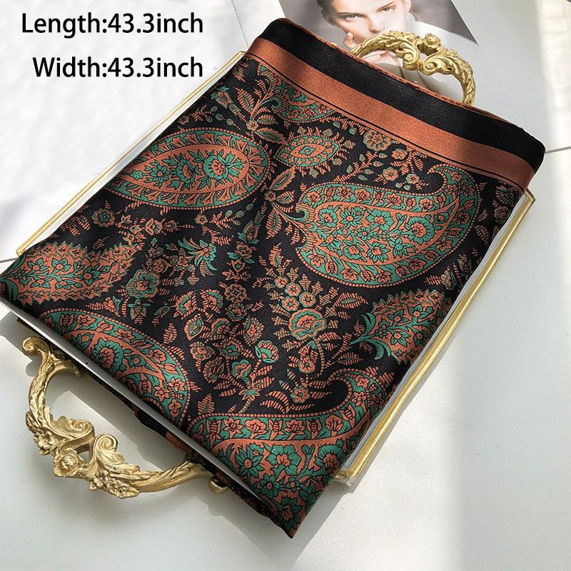 Paisley Print Square Scarf Vin – обзор и цена Vintage Fashion Patterns
