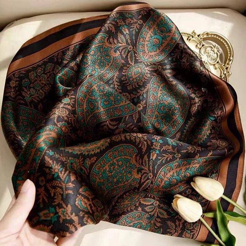 Paisley Print Square Scarf Vin – обзор и цена Vintage Fashion Patterns